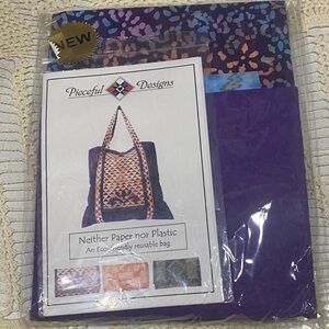 Pieceful Designs Eco-Friendly Reusable Bag Kit Includes Supples New in Package